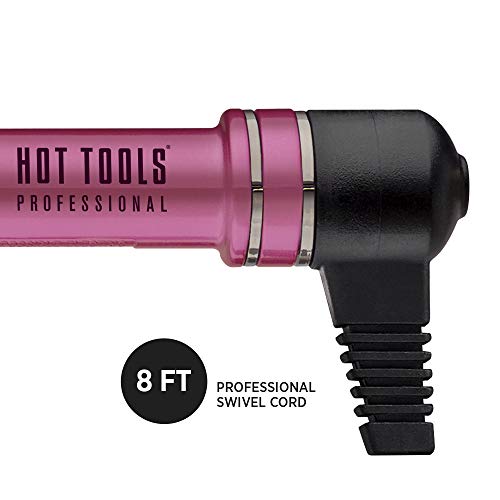 HOT TOOLS Professional Pink Titanium Curling Iron/Wand, 1 Inch