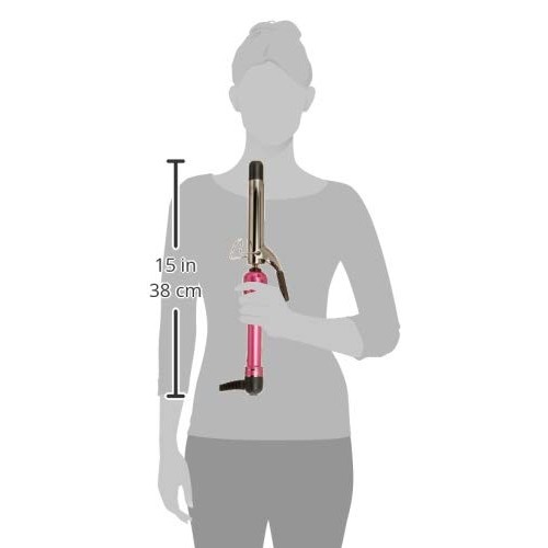 HOT TOOLS Professional Pink Titanium Curling Iron/Wand, 1 Inch