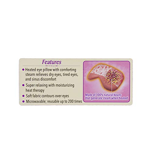 HotHands Steam Therapy Unscented Reusable Eye Pillow, Red, One Size