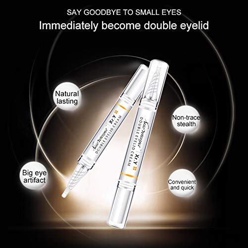 Hotiary Double Eyelid Glue with Y-shaped Fork - Double Eyelid Pen - Long-last...