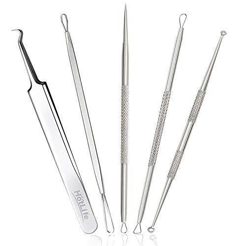 HotLife Professional Blackhead Remover Pimple Comedone Extractor Tools Set of...