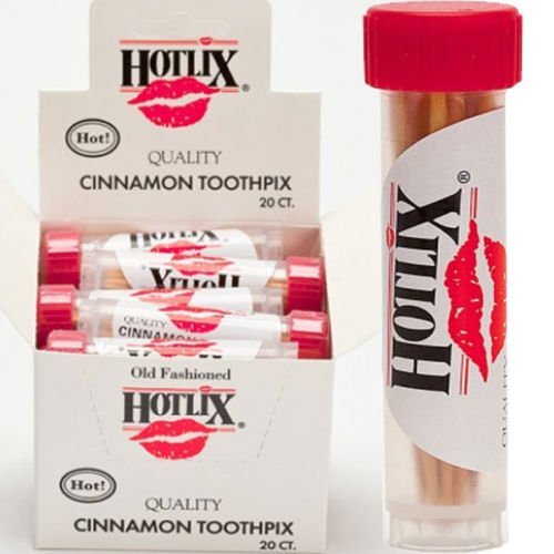 8 Tubes Hotlix Cinnamon Flavored Toothpicks