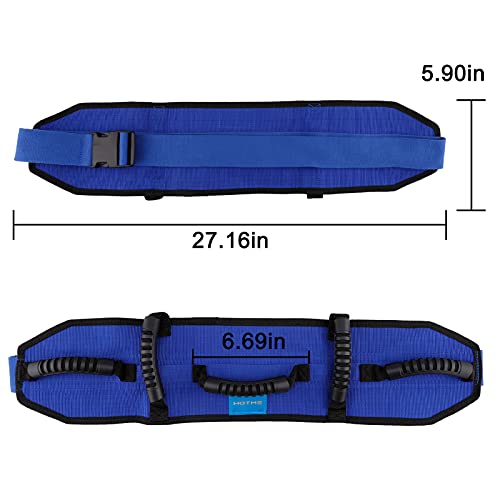 Gait Belt with Multi Handles, Transfer Walking Belt with Quick-Release-Buckle...