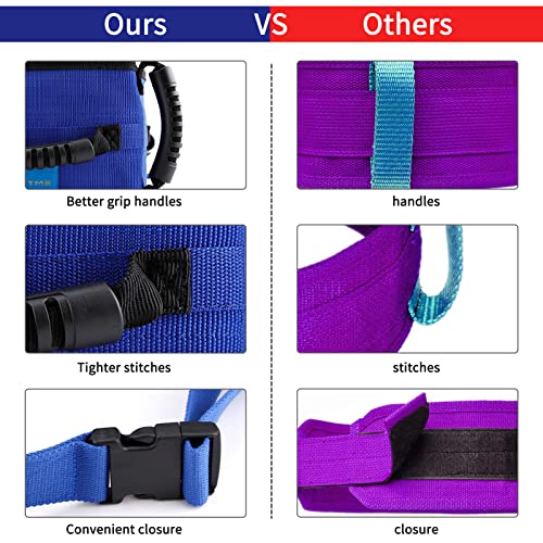 Gait Belt with Multi Handles, Transfer Walking Belt with Quick-Release-Buckle...