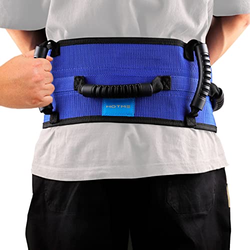 Gait Belt with Multi Handles, Transfer Walking Belt with Quick-Release-Buckle...