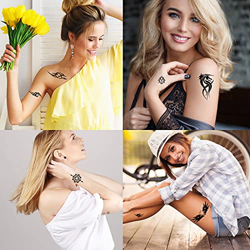 Hotoyannia 72 Sheets Tiny Temporary Tattoos Stickers, Fake Tattoos That Look ...