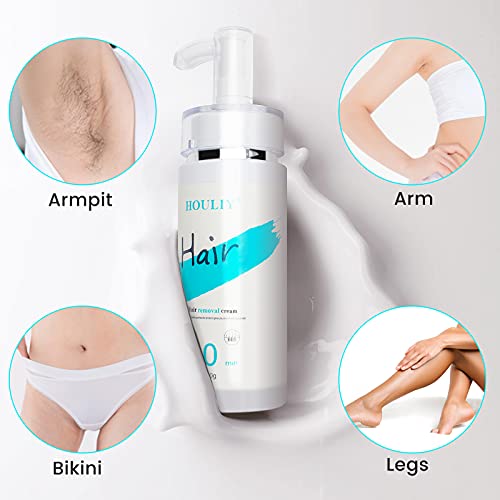 HOULIY Hair Removal Cream - Newest Effective & Painless & Non-Irritating Mois...