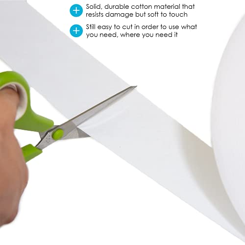 Houseables Wax Strip Roll, Non-Woven Epilating Strips, w/ Disposable Wooden A...