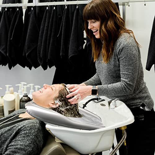 Portable Shampoo Bowl for Barber Supplies, Hair Washing Tray for Sink at Home...