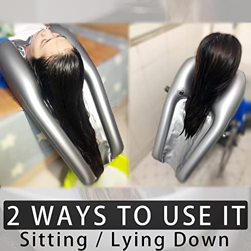 Portable Shampoo Bowl for Barber Supplies, Hair Washing Tray for Sink at Home...