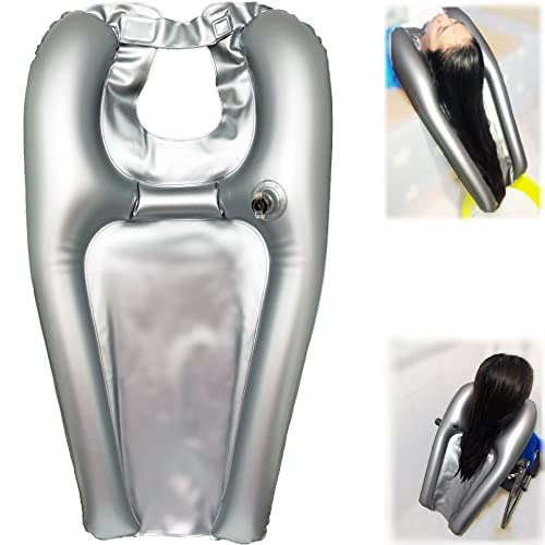 Portable Shampoo Bowl for Barber Supplies, Hair Washing Tray for Sink at Home...