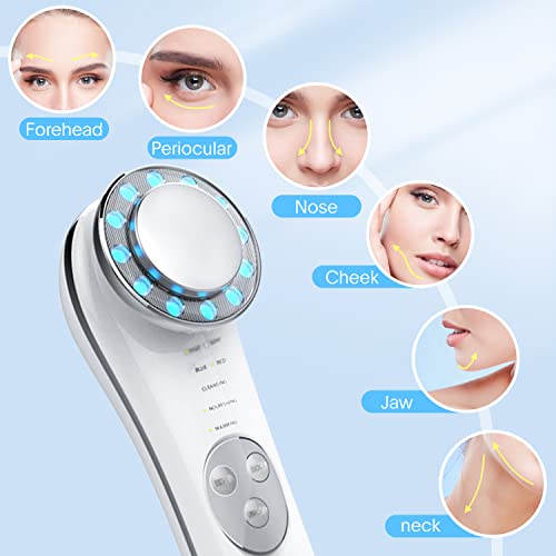 Facial Massager, Skin Care Tools 7 in 1 High Frequency Facial Machine, Skin C...