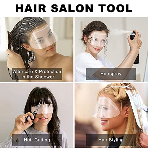 30 PCS Shower Face Eye Shields，Clear Visors Eye Protector Makeup Protective ...