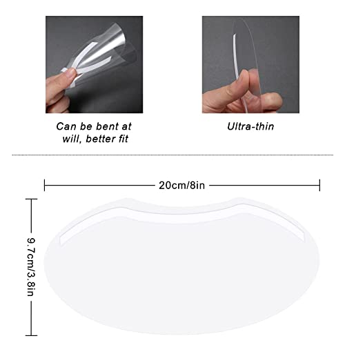 30 PCS Shower Face Eye Shields，Clear Visors Eye Protector Makeup Protective ...