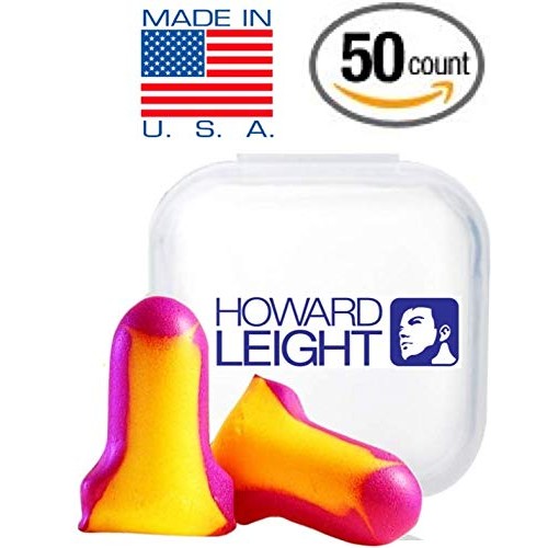 Howard Leight Laser Lite Foam Disposable Earplugs for Sleeping, Blocking Snor...