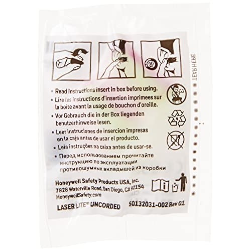 Howard Leight by Honeywell Laser Lite High Visibility Disposable Foam Earplug...
