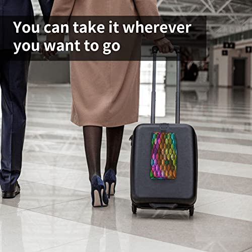 HOYOZE Makeup Bag Colorful Mermaid Fish Scales Waterproof Cute Travel Toiletr...