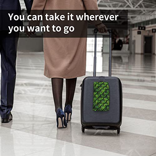 HOYOZE Makeup Bag Green And Golden Dragon Scales Zipper Small Pouch Travel To...