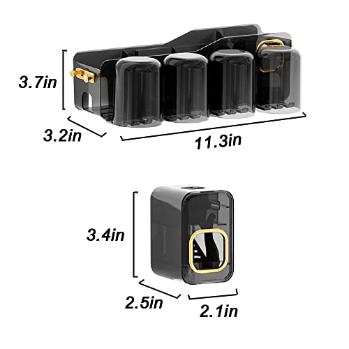 HPDEAR Multifunctional Toothbrush Holder and Automatic Toothpaste Dispenser S...