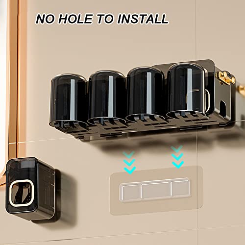 HPDEAR Multifunctional Toothbrush Holder and Automatic Toothpaste Dispenser S...