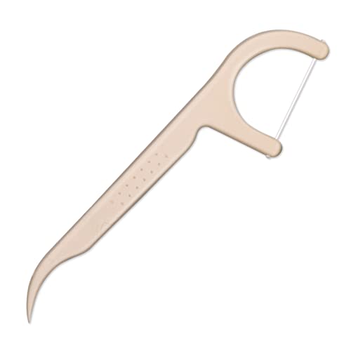 Natural Dental Floss Picks Biodegradable 100 Count - BPA Free, Vegan, Sustain...