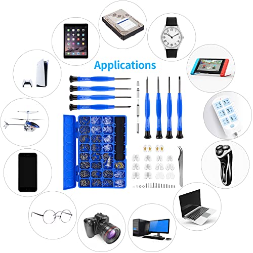 Upgrade Version Magnetic Eye Glass Repairing Kit, Eyeglass Repair Tool Kit wi...