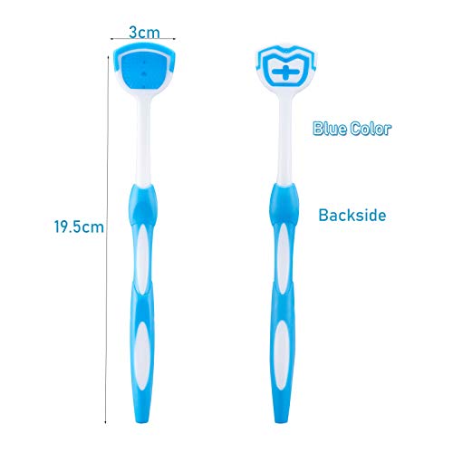 Tongue Scraper, HRASY Tongue Cleaner Brush Tongue Scrubber for Reducing Bad B...