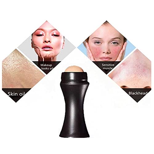 Oil-Absorbing Volcanic Roller, Portable and Reusable Oil-Resistant Facial Too...