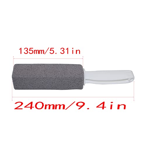HSCGIN Pumice Cleaning Stone with Handle Toilet Bowl Hard Water Ring Remover ...