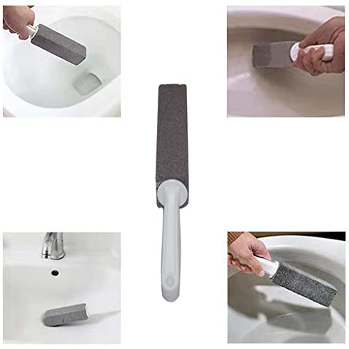 HSCGIN Pumice Cleaning Stone with Handle Toilet Bowl Hard Water Ring Remover ...