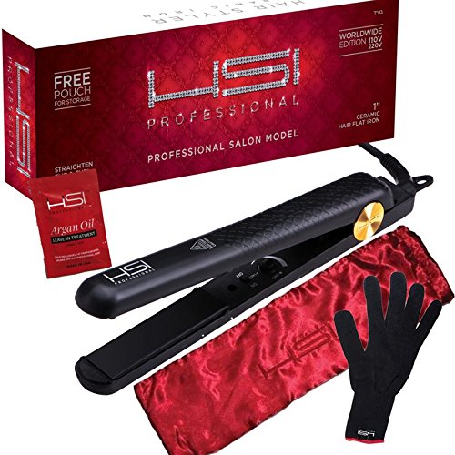 HSI Professional Glider | Ceramic Tourmaline Ionic Flat Iron Hair Straightene...
