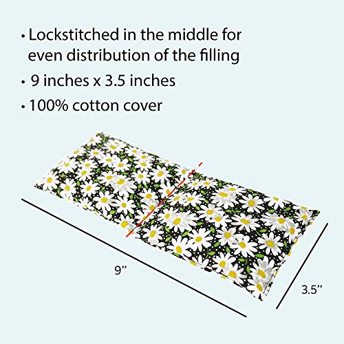 HSP Red Bean Eye Pillow for Soothing Tiredness | Hot or Cold Cotton Weighted ...