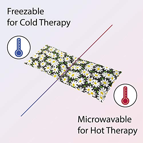 HSP Red Bean Eye Pillow for Soothing Tiredness | Hot or Cold Cotton Weighted ...