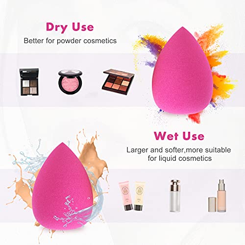 Makeup Sponge Blender Set, Beauty Makeup Sponges Latex-free Blender 5pcs + Be...