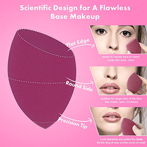 Makeup Sponge Blender Set, Beauty Makeup Sponges Latex-free Blender 5pcs + Be...