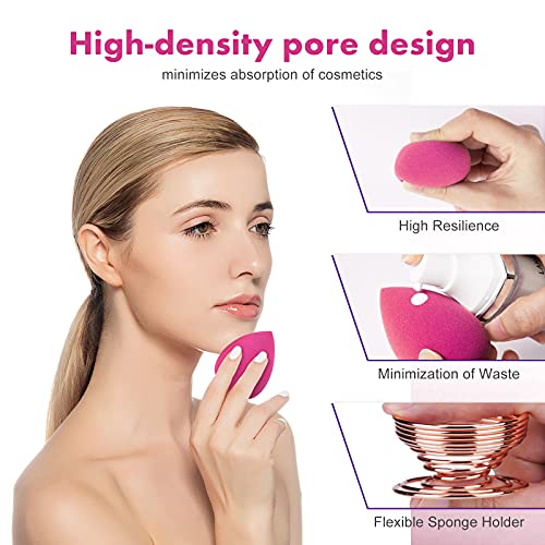 Makeup Sponge Blender Set, Beauty Makeup Sponges Latex-free Blender 5pcs + Be...