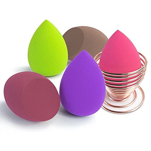 Makeup Sponge Blender Set, Beauty Makeup Sponges Latex-free Blender 5pcs + Be...
