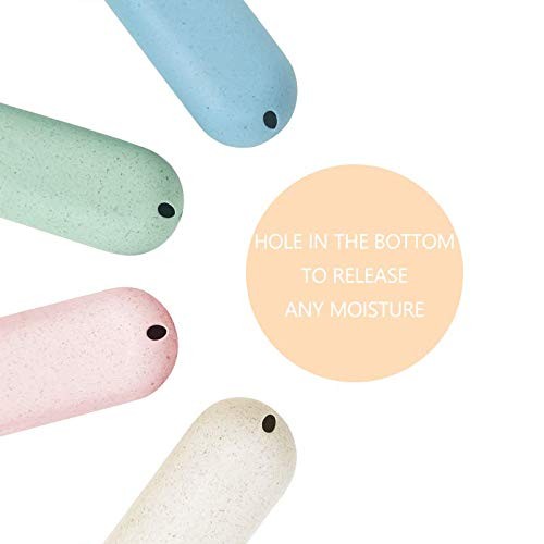 4 Pack Travel Toothbrush Holder Case, Portable Toothbrush Holder for Travel/C...