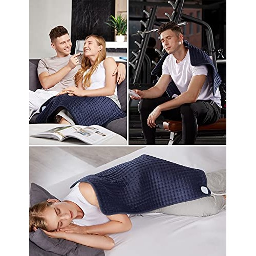 XXX-Large Heating Pad for Back Pain and Cramps Relief, [17 x 33"] Hot Electri...