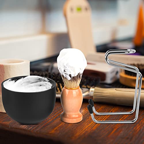 HTPOW 3 in 1 Shaving Brush Kit 100% Pure Badger Shaving Brush Kit-Shaving Soa...