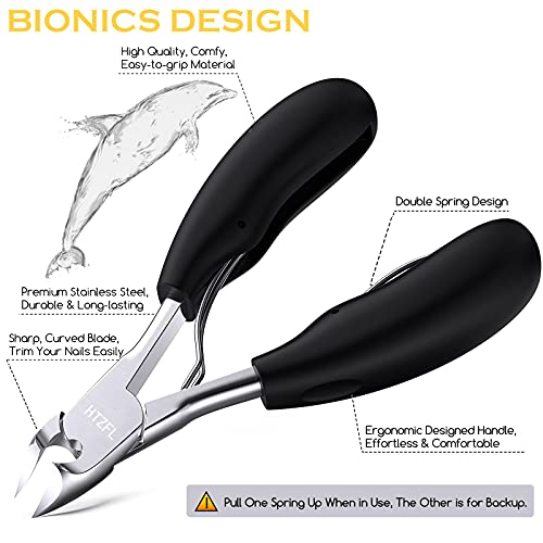 Sharp Toe Nail Clippers, Professional Podiatrist Toenail Clippers for Adult I...