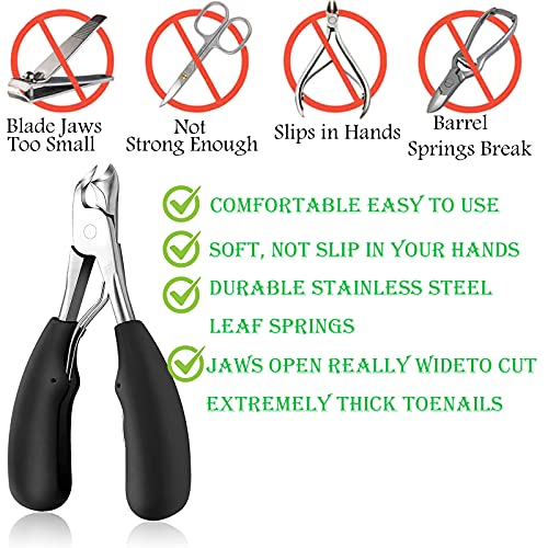 Sharp Toe Nail Clippers, Professional Podiatrist Toenail Clippers for Adult I...