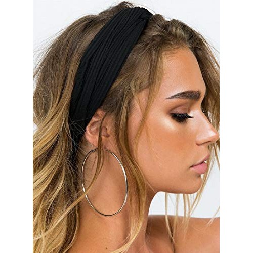 Huachi Headbands for Women Girls Top Knot Stretchy Headband Boho Twist Hair B...