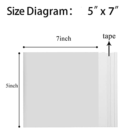 Crystal Clear Resealable Recloseable Cellophane/SelfSeal Bags for Bakery, Sna...