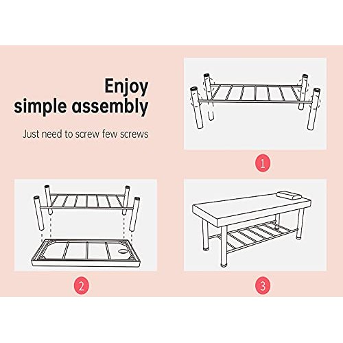 Hudada Massage Table Heavy Duty Stationary Massage Bed 75inch Long 29.5inch W...