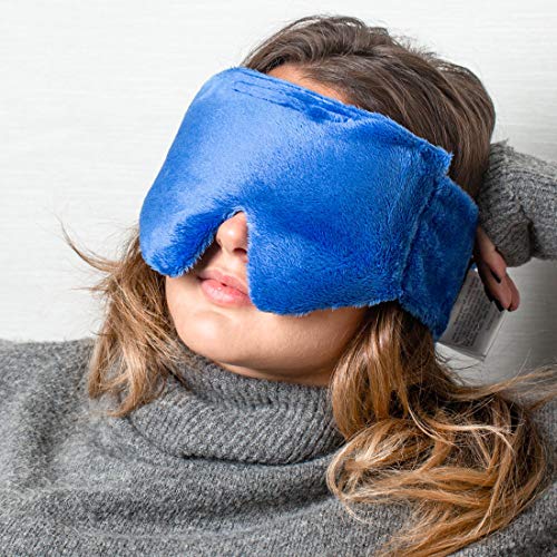 Huggaroo Gem - Super Plush Heated Eye Mask and Sleep Mask with Gel Ice Pack -...