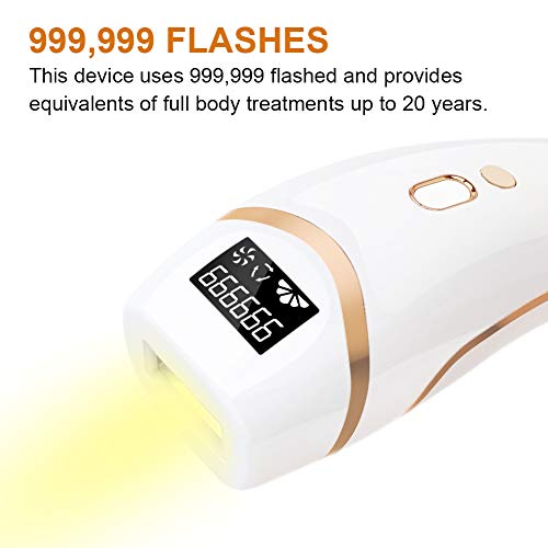 Huieter IPL Hair Removal Permanent Painless Laser Hair Remover Device for Wom...