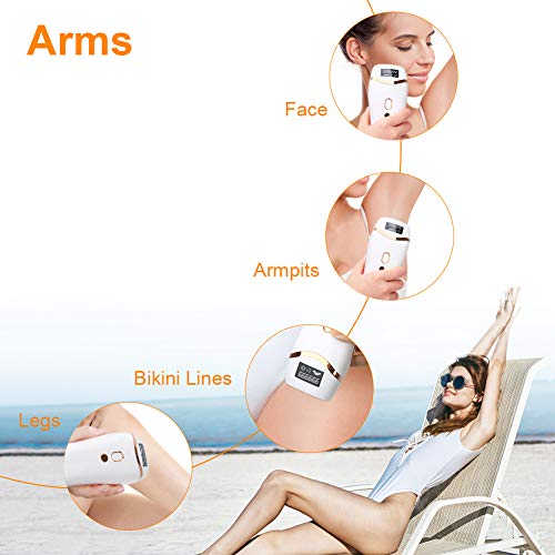 Huieter IPL Hair Removal Permanent Painless Laser Hair Remover Device for Wom...