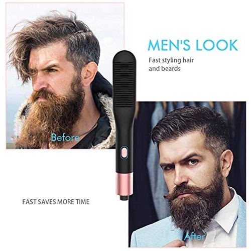 HUIXINLIANG Beard Straightener for Men - Cutting Edge Ionic Beard Straighteni...