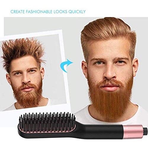 HUIXINLIANG Beard Straightener for Men - Cutting Edge Ionic Beard Straighteni...